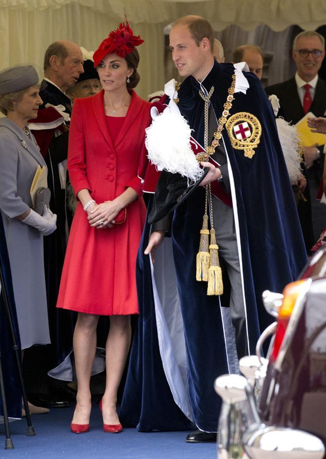 Los Duques de Cambridge en el Garter Day