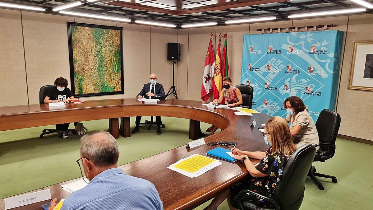 Reunión del Cecopi (Centro de Coordinación Operativa Integrada), ayer en la Junta.