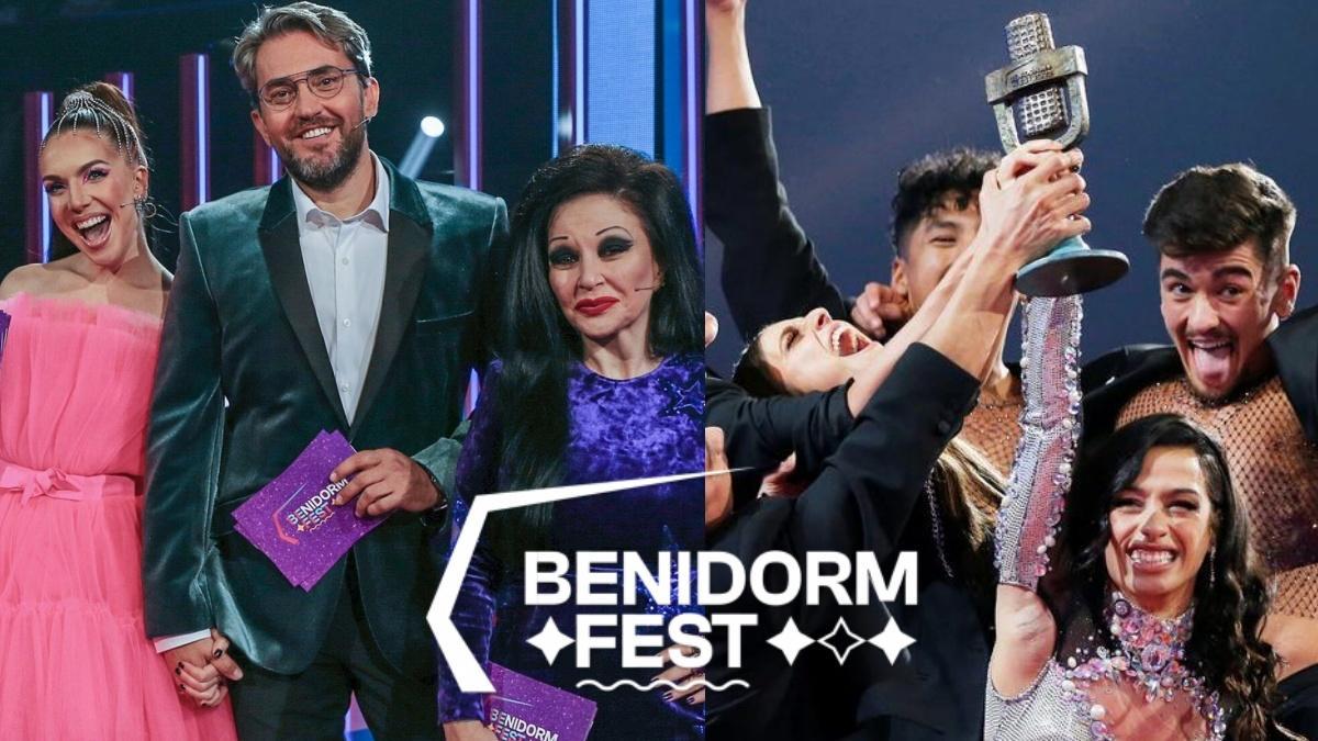 Los presentadores del 'Benidorm Fest 2022' y Chanel .