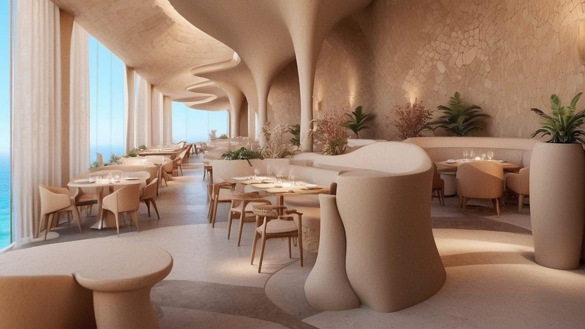 Imagen virtual del restaurante El Tribut, que abrirá en breve en el Balcón Gastronómico del Port Olímpic.