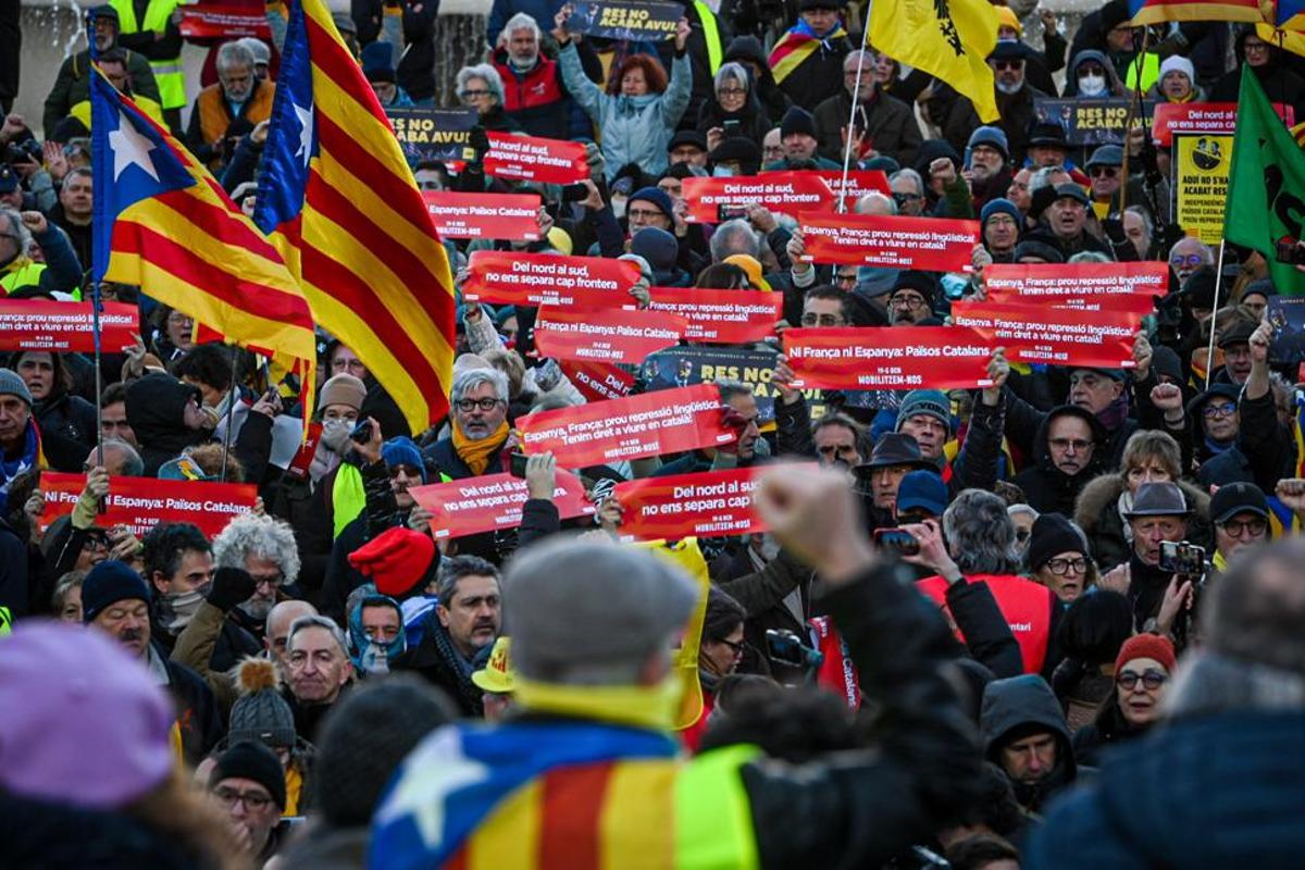 Protestas por la celebración de la cumbre España-Francia en Barcelona