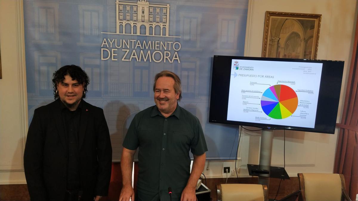 Diego Bernardo y Francisco Guarido presentan los presupuestos municipales para 2024