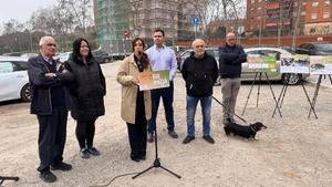 Presentación del aparcamiento del futuro Eix Macià de Sabadell.