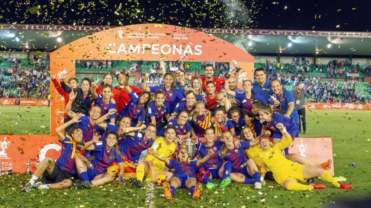 El FC Barcelona, vigente campeona de la Copa de la Reina