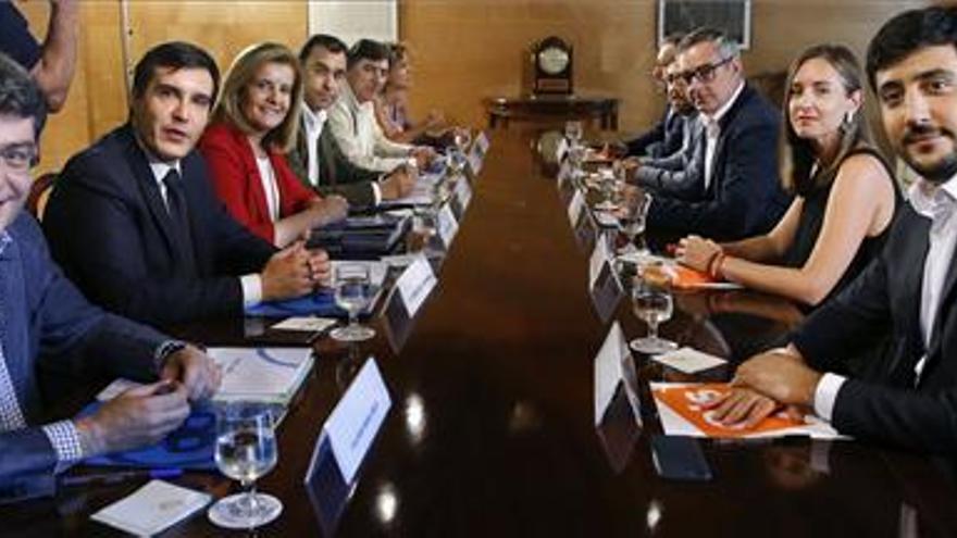 El PP y Ciudadanos negociarán el lunes sobre economía y empleo