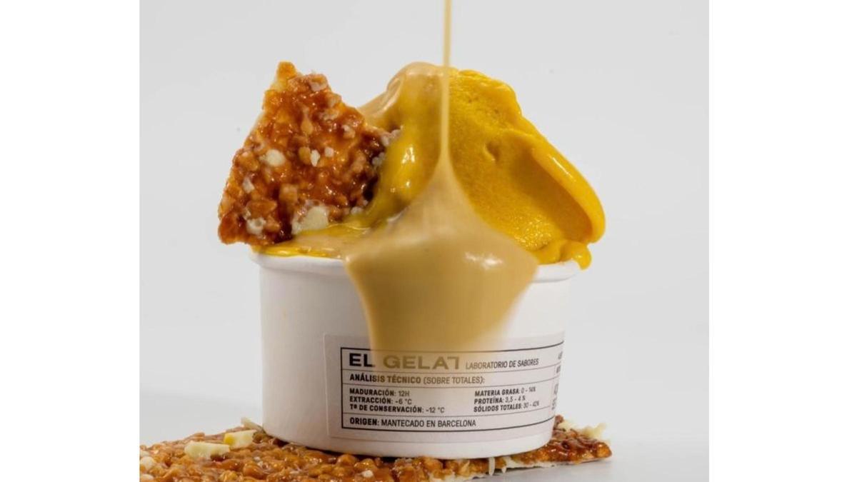 El helado Mango Campeón de El Gelat.