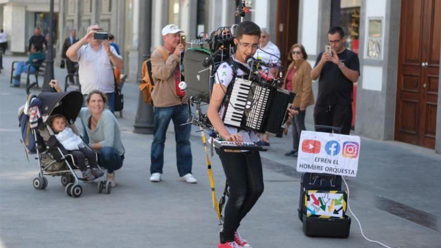 El &#039;hombre orquesta&#039; que tiene a todos enamorados es de Gran Canaria