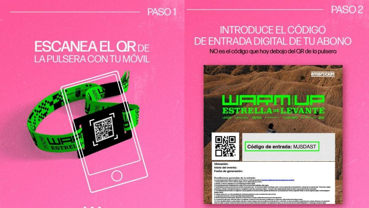 Cómo activar la pulsera del Warm Up 2026