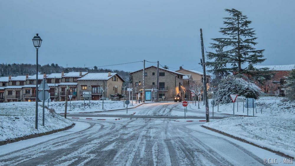 Imatges de Collsuspina, a primera hora del matí