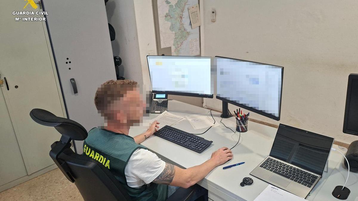 Un agent de la Guàrdia Civil en una imatge d’arxiu