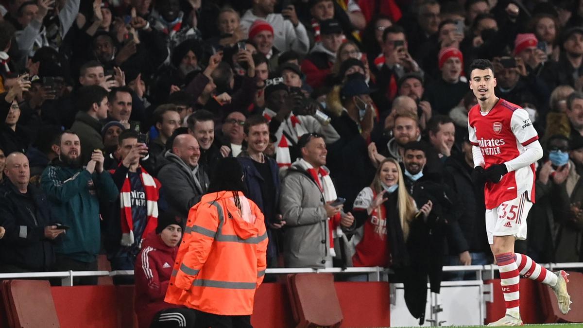 Martinelli celebra un gol con el Arsenal | EFE