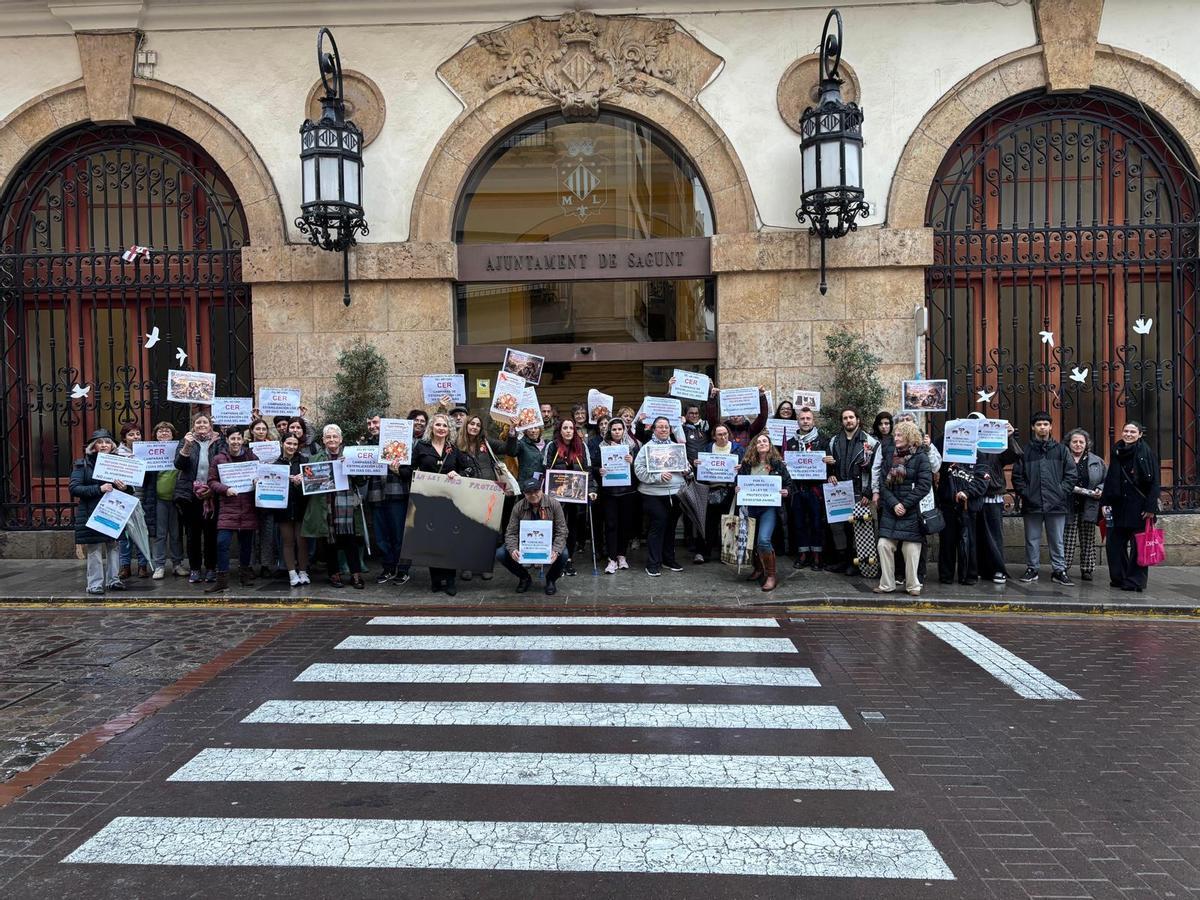 Personas que acudieron al pleno por las colonia felinas