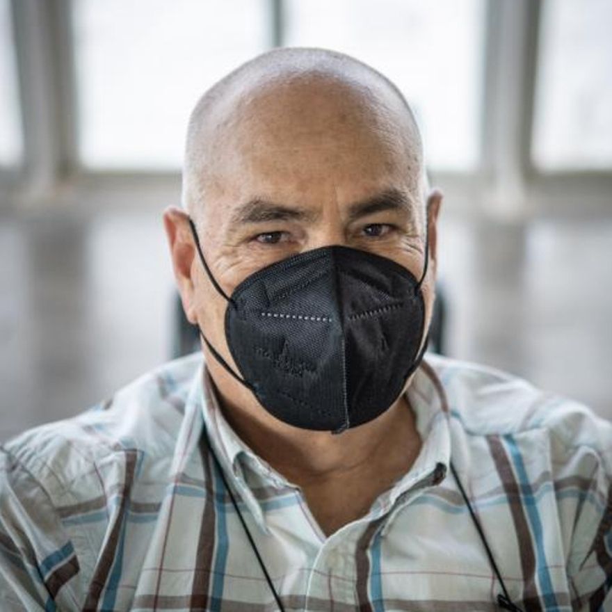 Julio Rodríguez, vacunado contra el coronavirus