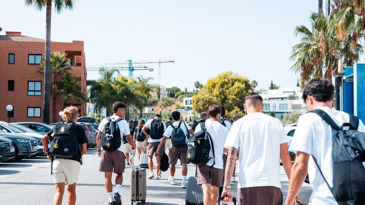 El Mallorca ya está en su hotel de Marbella