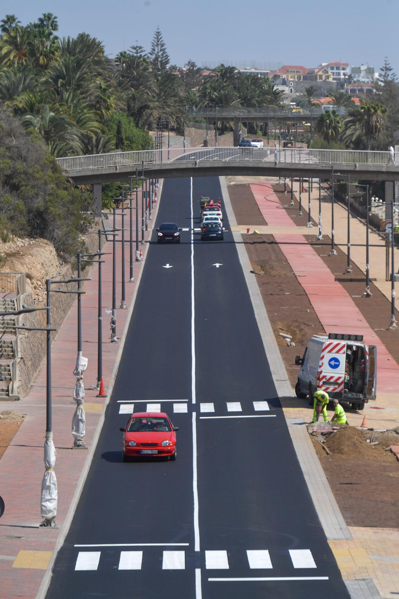 Obras en la carretera de San Agustín