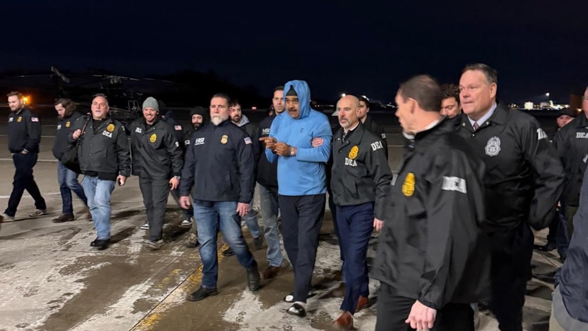 En imágenes: el operativo de EE.UU. para trasladar a Nicolás Maduro y su esposa, Cilia Flores