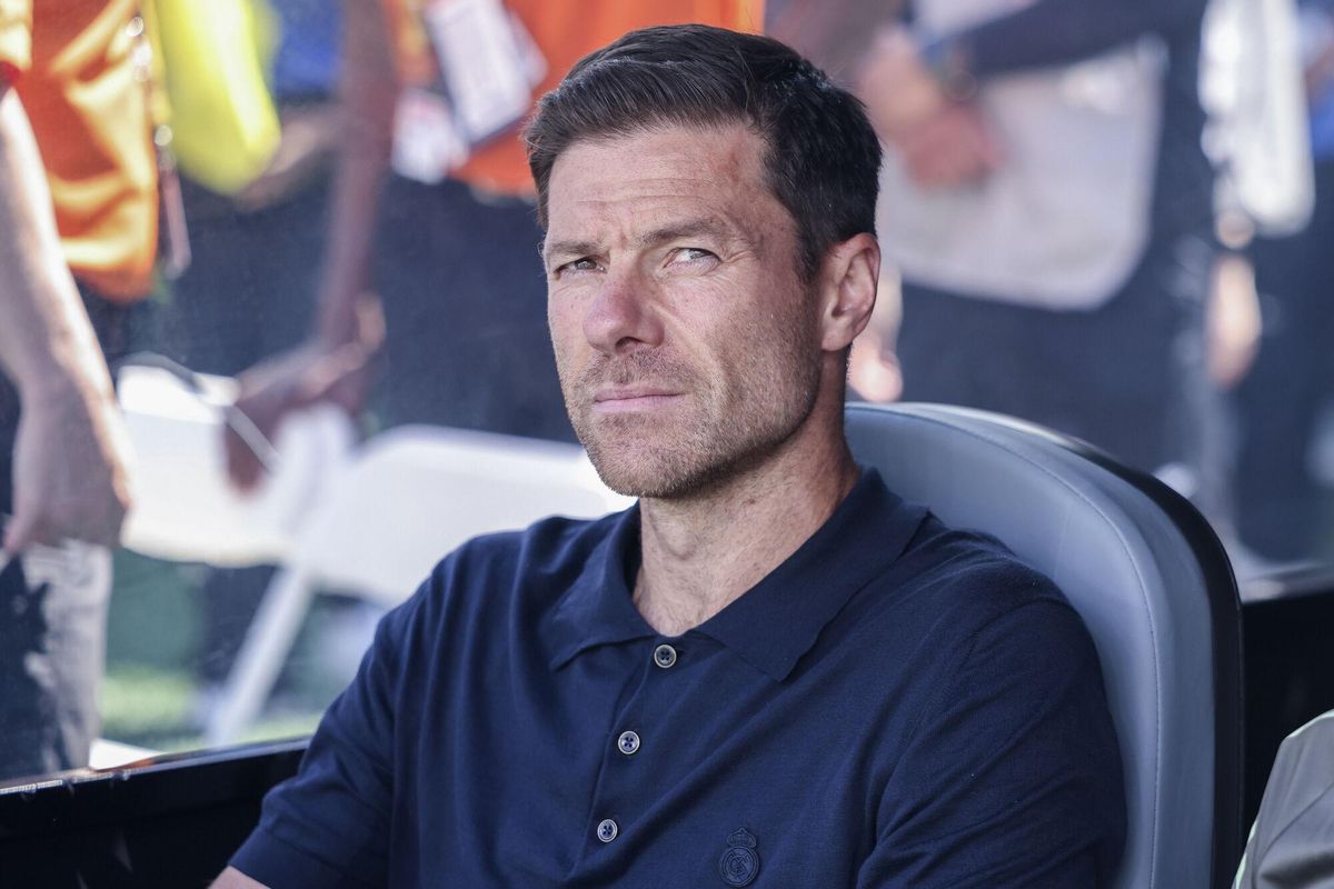 Xabi Alonso, entrenador del Real Madrid, durante el partido de cuartos del Mundial de Clubes celebrado en Nueva Jersey.