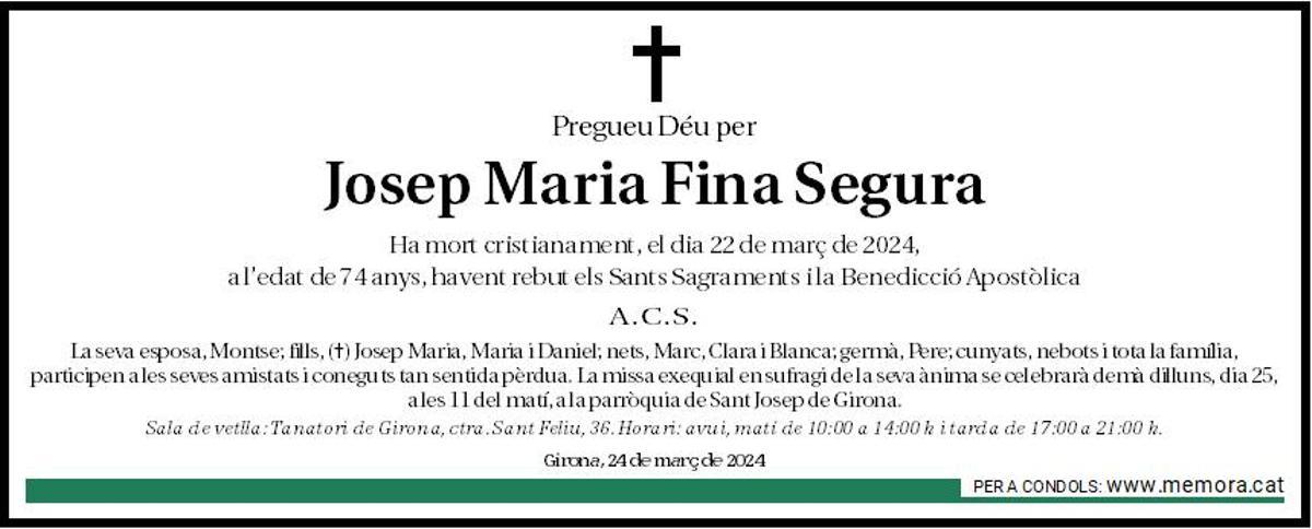 Josep Maria Fina Segura