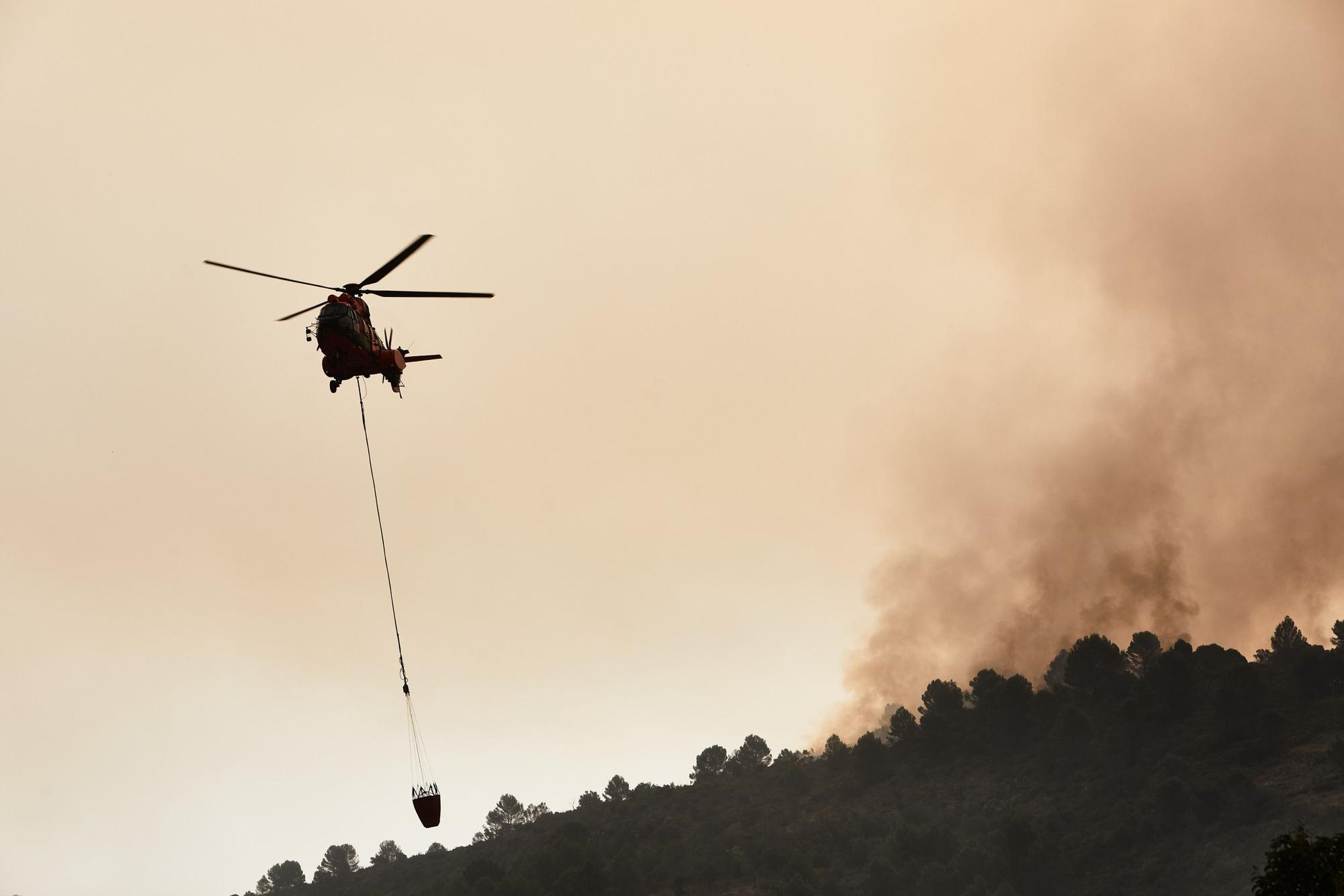 El incendio de la Vall d'Ebo sigue propagándose