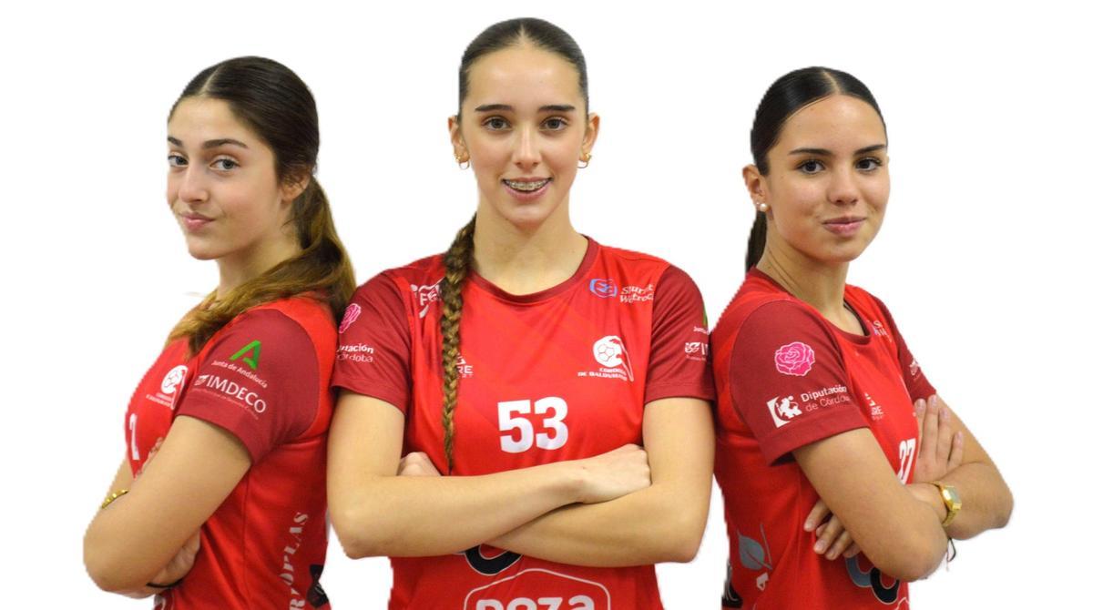 Ana Ruiz-Canela, Iris Salmoral y Martina Lucena.