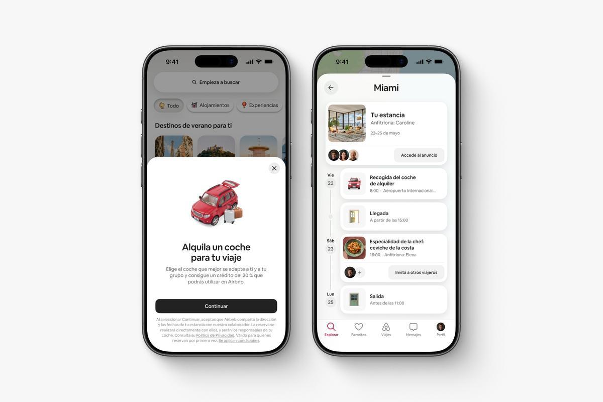 Servicio de alquiler de coches de Airbnb.