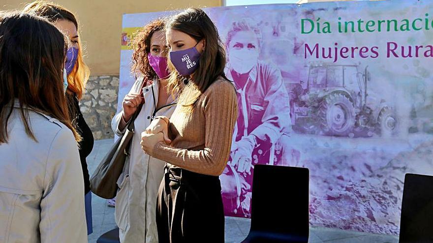 La ministra de Igualdad, Irene Montero, en el acto organizado en San Pelayo.| |  ICAL