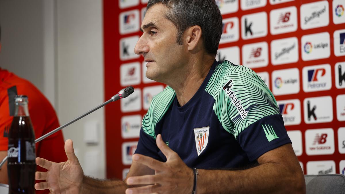 Rueda de prensa del Athletic Club de Bilbao, Ernesto Valverde