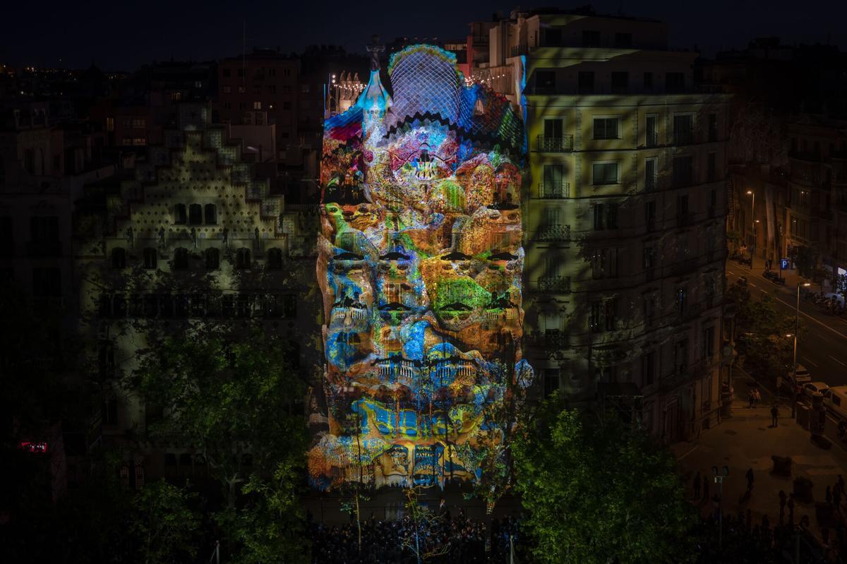 Mapping en la Casa Batlló en una imagen de archivo.