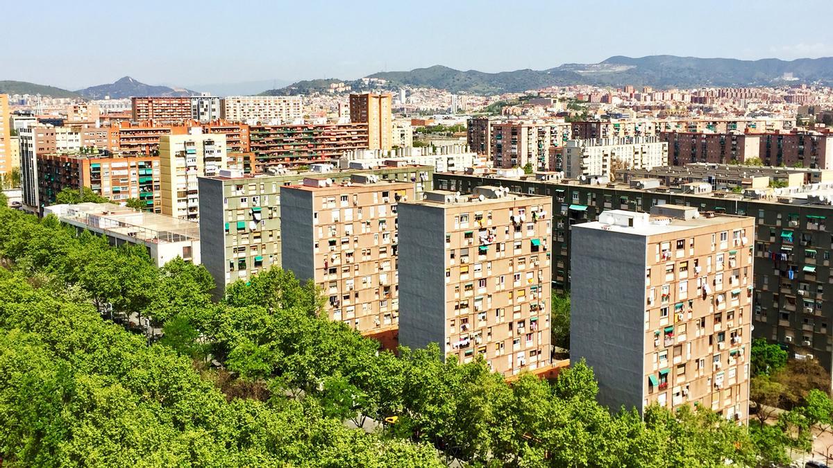 Vista general del barrio del Besòs.