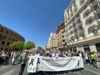 Miles de personas reclaman en València el "fin del genocidio" en Gaza