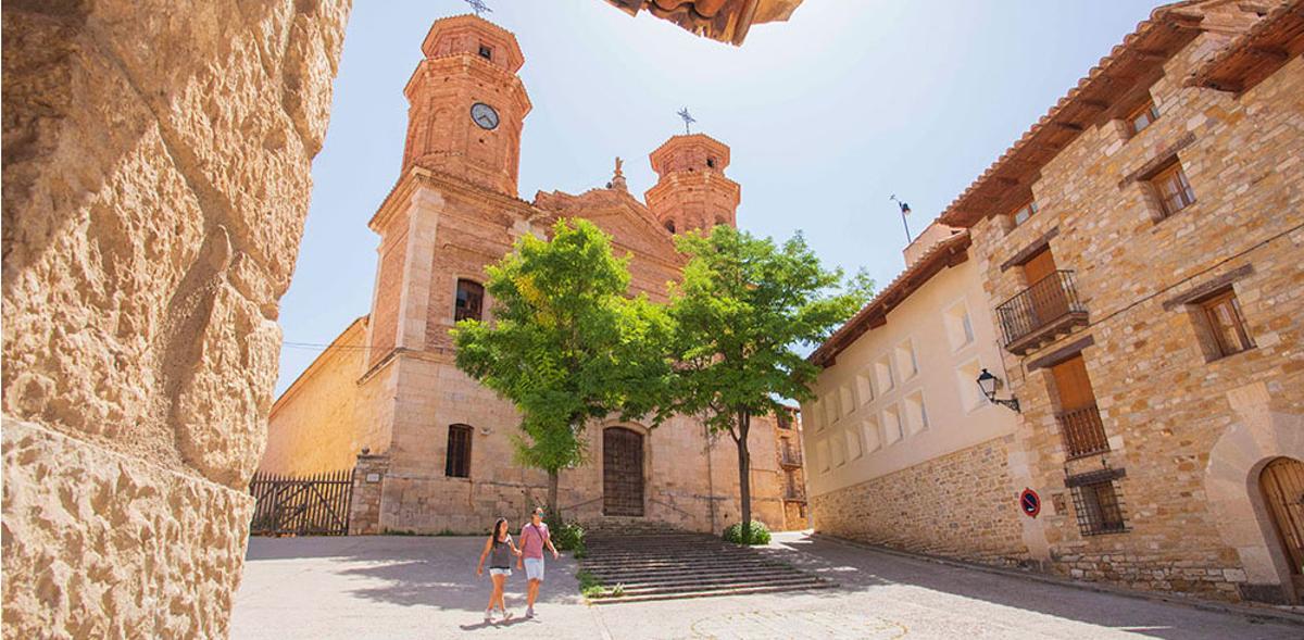 La espectacular iglesia de Villarluengo