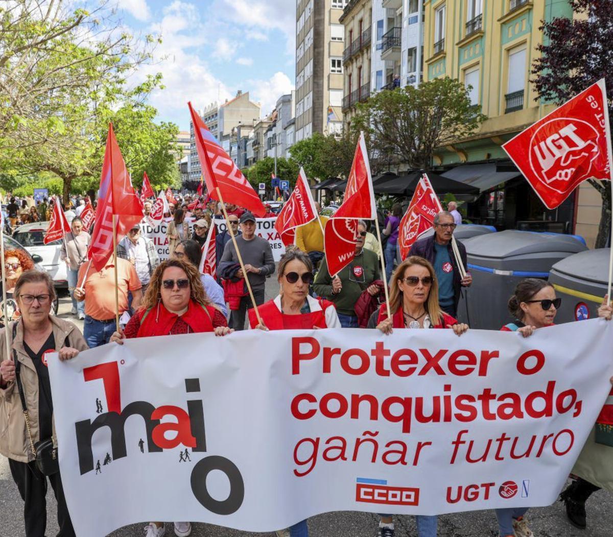 Manifestación del 1 de mayo de UGT y Comisiones. | IÑAKI ABELLA
