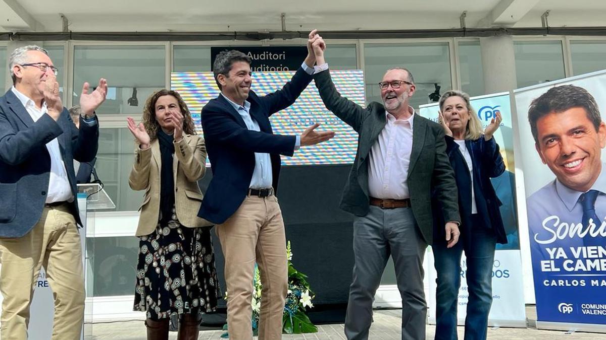 Carlos Mazón ha presentado este domingo a Juanjo Berenguer como candidato del Partido Popular a la alcaldía de El Campello.