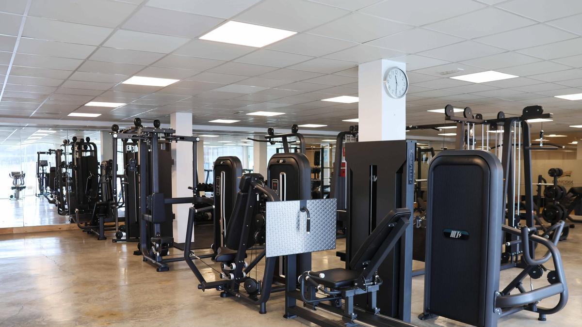 La sala fitness de Can Coix, remodelada