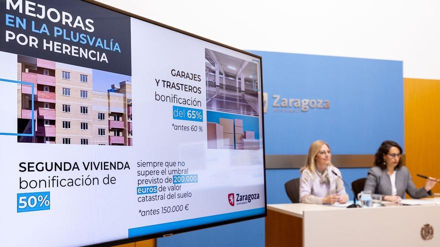 Zaragoza amplía la bonificación de la plusvalía por herencia de segunda residencia, garajes y trasteros