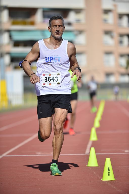 Pruebas de atletismo nacional en la pista de atletismo de Cartagena este domingo