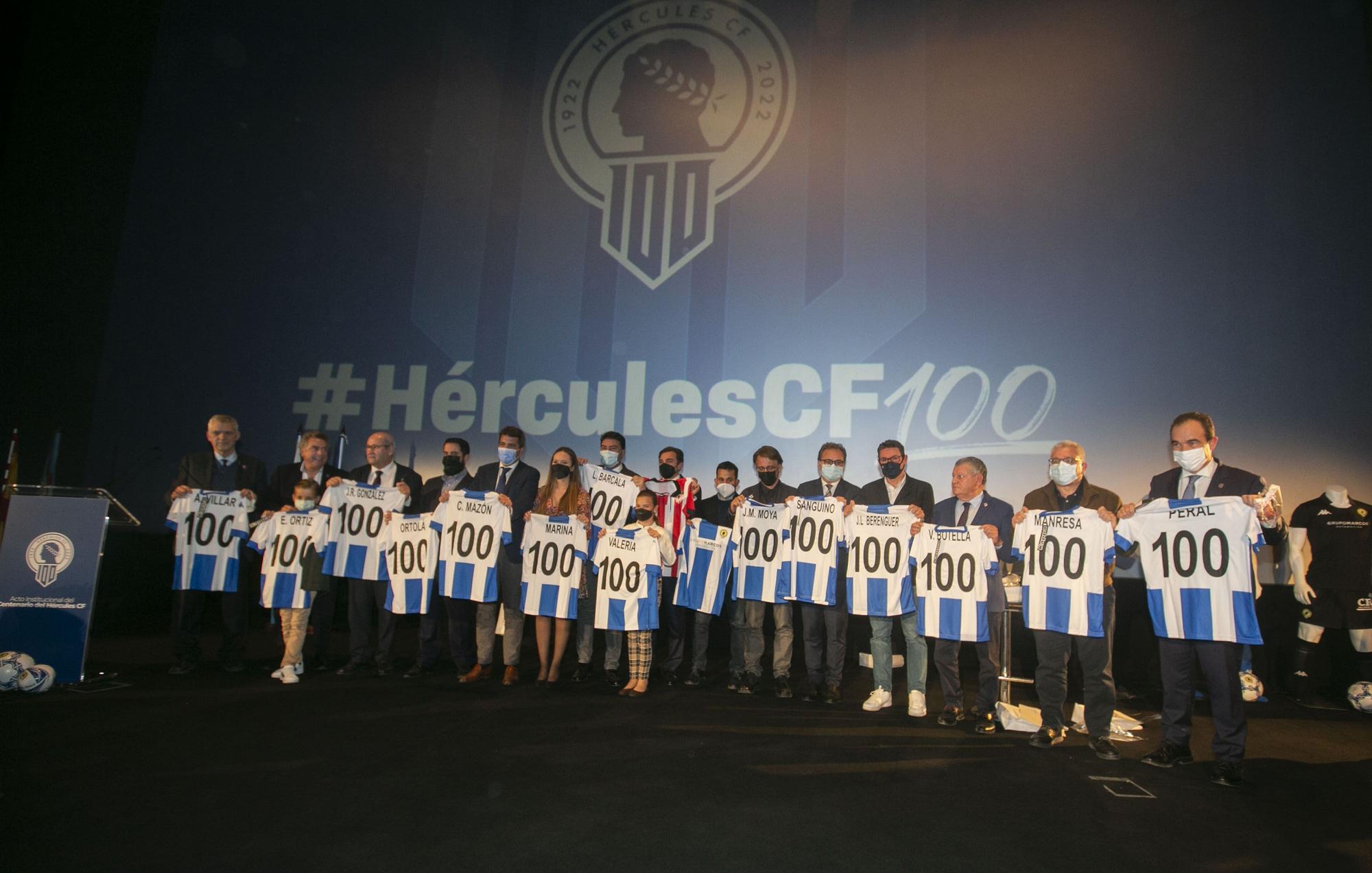 Gala presentación actos del centenario del Hércules CF