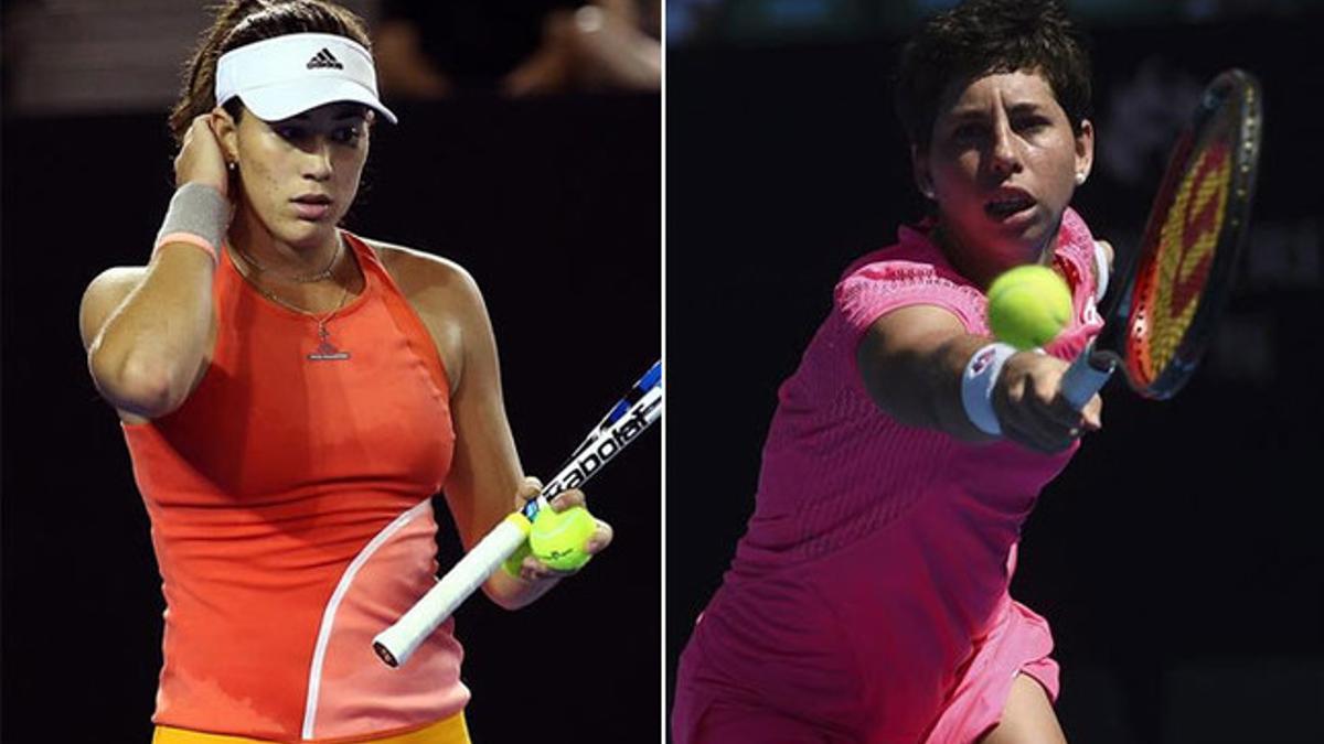 Carla Suárez y Muguruza se mantienen en el TOP 10