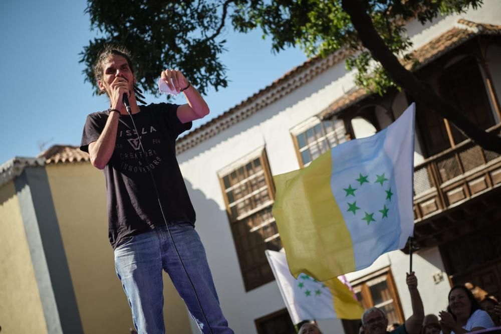 Pablo Iglesias apela al "voto útil" en La Laguna