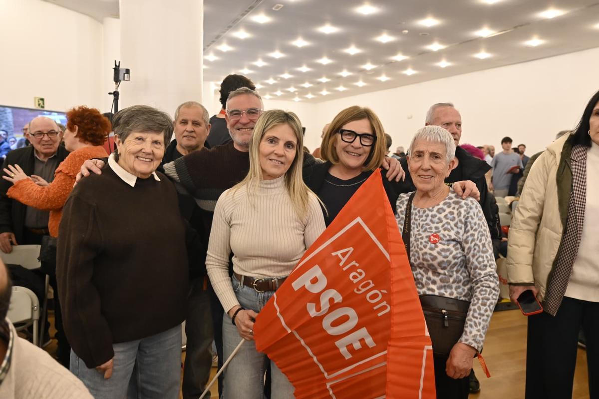 Las imágenes del final de campaña al Gobierno de Aragón del PSOE