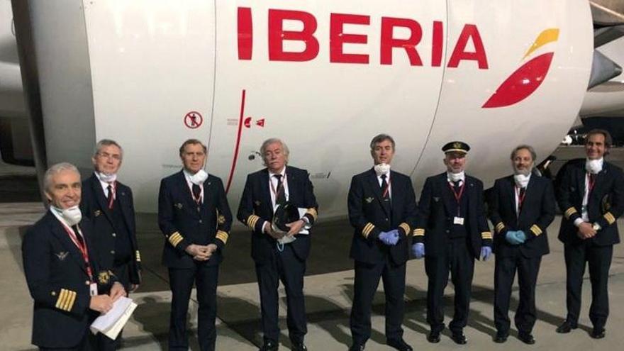 Pilotos de Iberia.