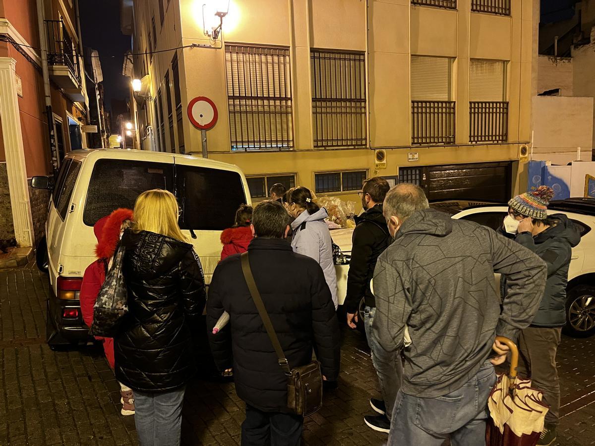 Llegada de las primeras familias de refugiados de Ucrania a Petrer días atrás.