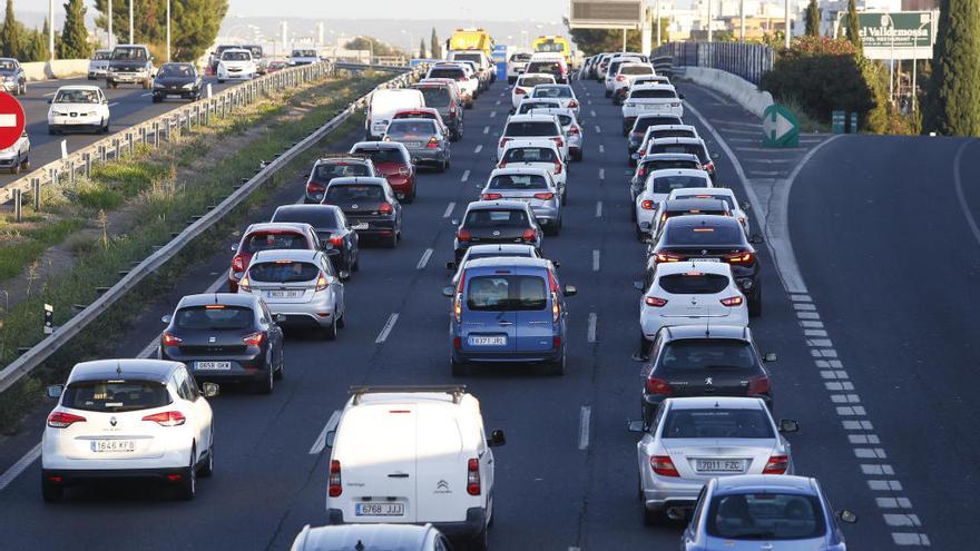 Atasco habitual en las vÃ­as de Mallorca