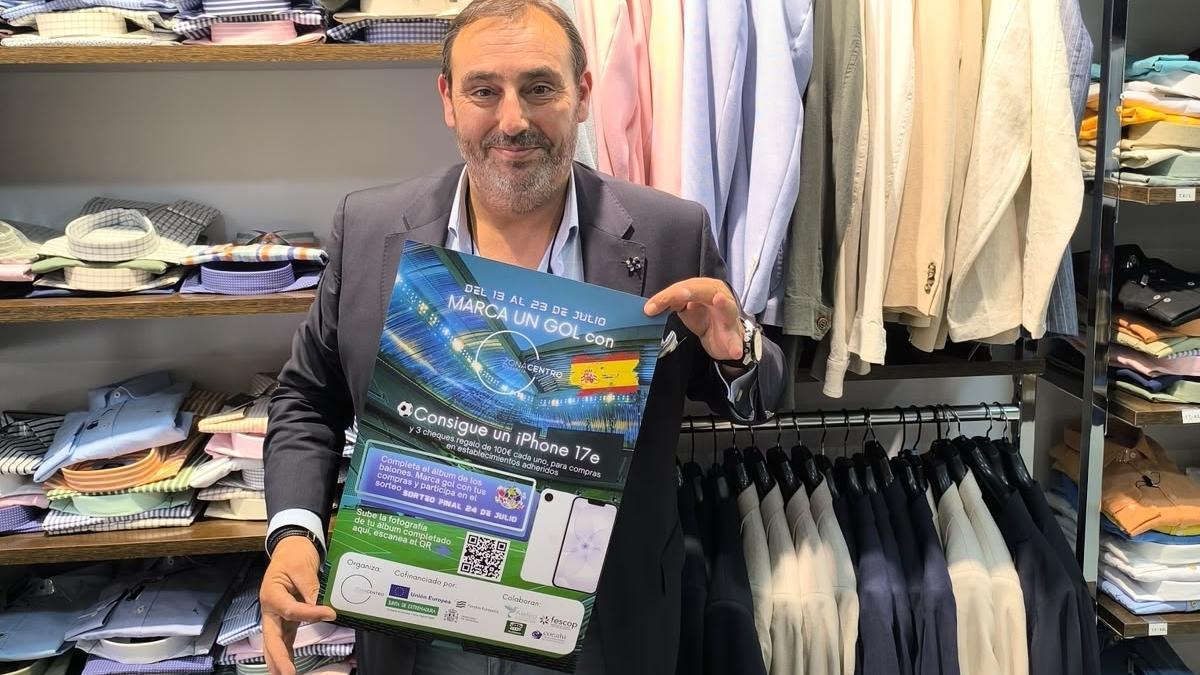 El Mundial inspira una campaña en Plasencia que sortea un iPhone 17 por las compras.