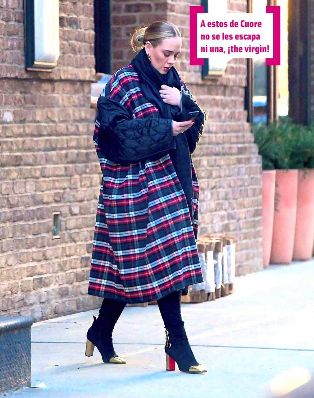 Adele paseando por las calles de Nueva York