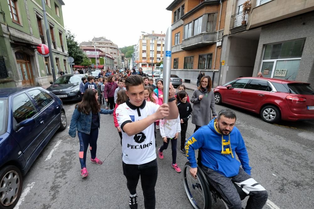 La antorcha olímpica llega a Mieres