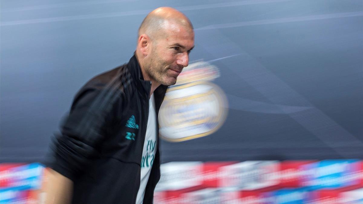 Zidane, tras la rueda de prensa de este martes.