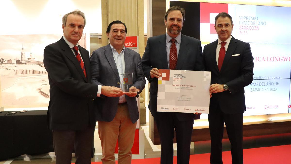 Diagnostica Longwood recibió el Premio Pyme del Año de Zaragoza en 2023.