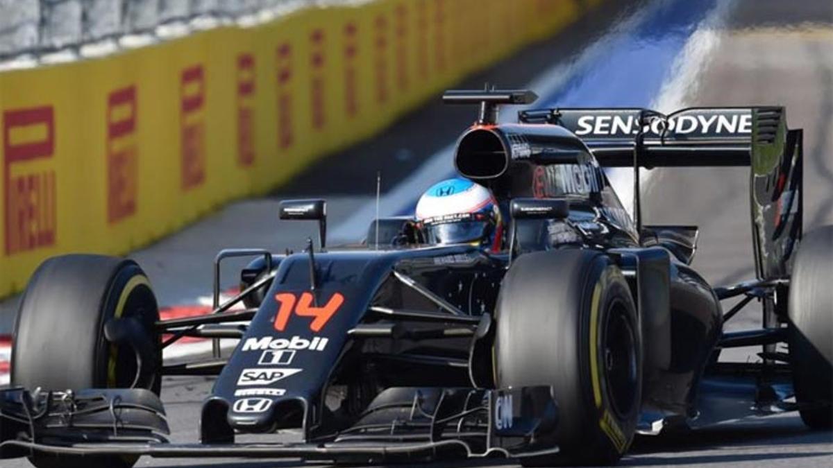 Alonso, contento con el resultado en el GP Rusia