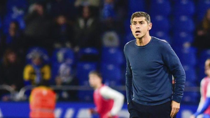 Hidalgo, durante el duelo ante la Real Sociedad B. |  Casteleiro